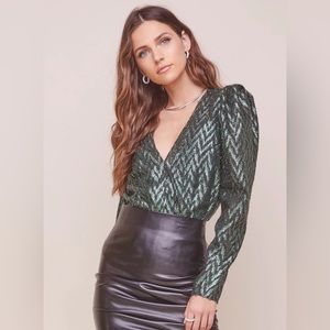 ASTR Belinda jewel tone bodysuit